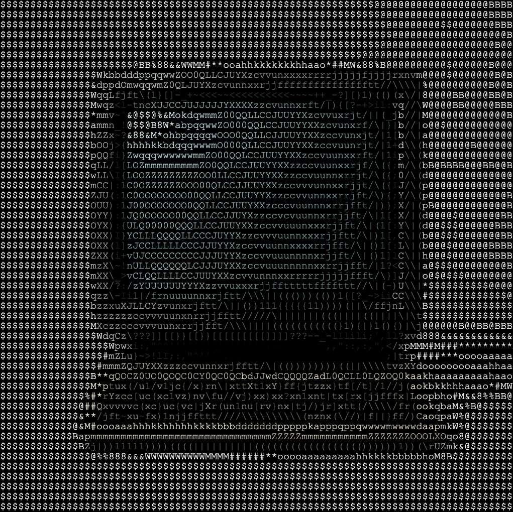 ASCII-TONE — ASCII art export