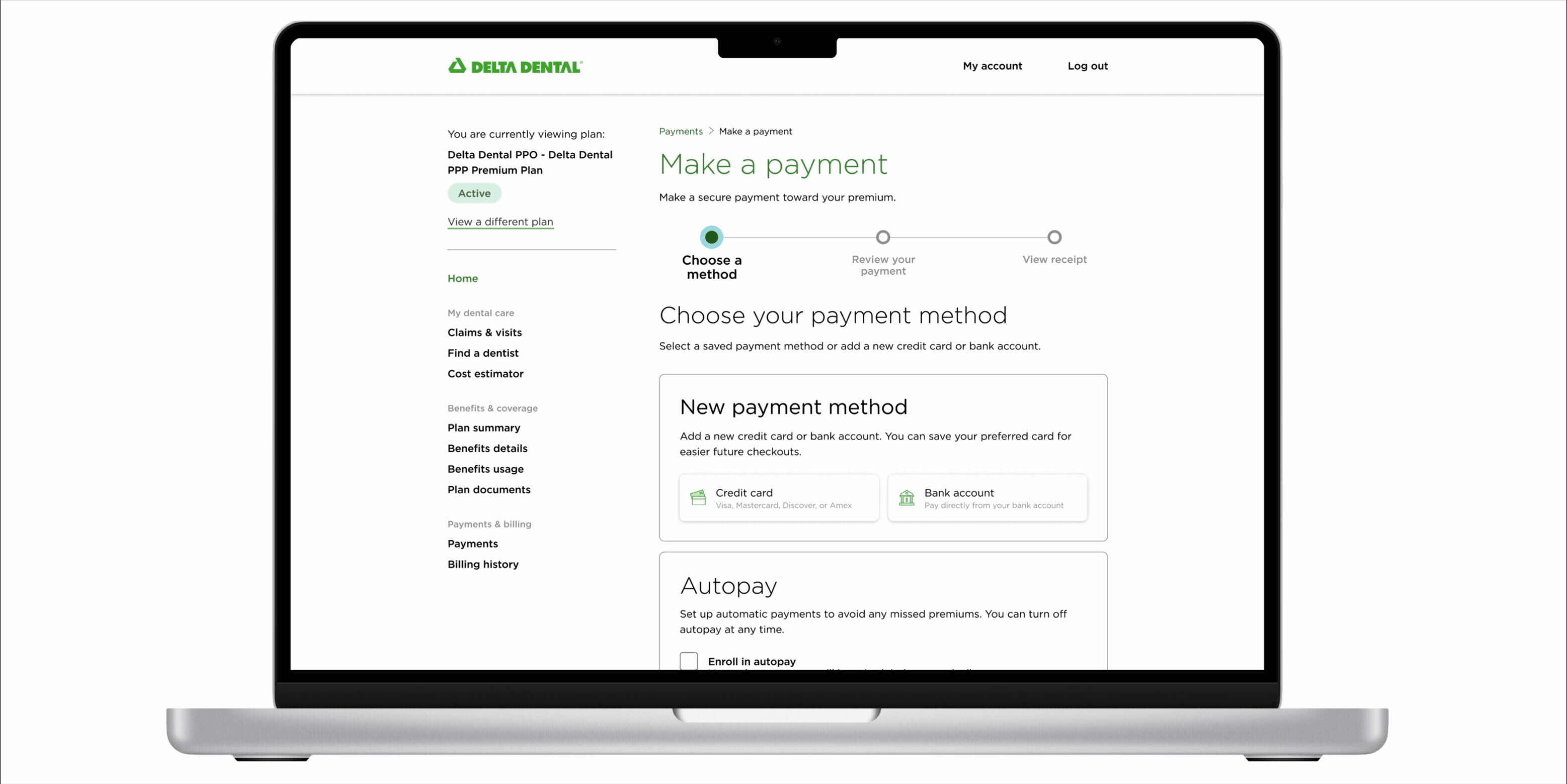 Delivery — shipped payment flow across desktop and mobile
